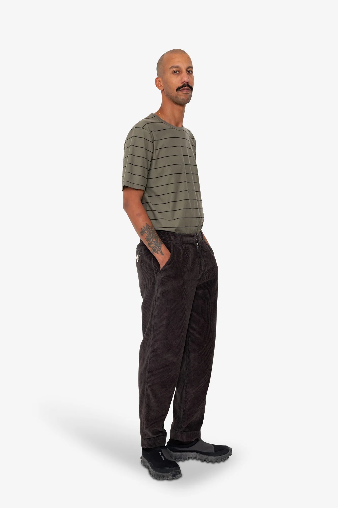 Signal Pant - Black Grape Chunky Cord