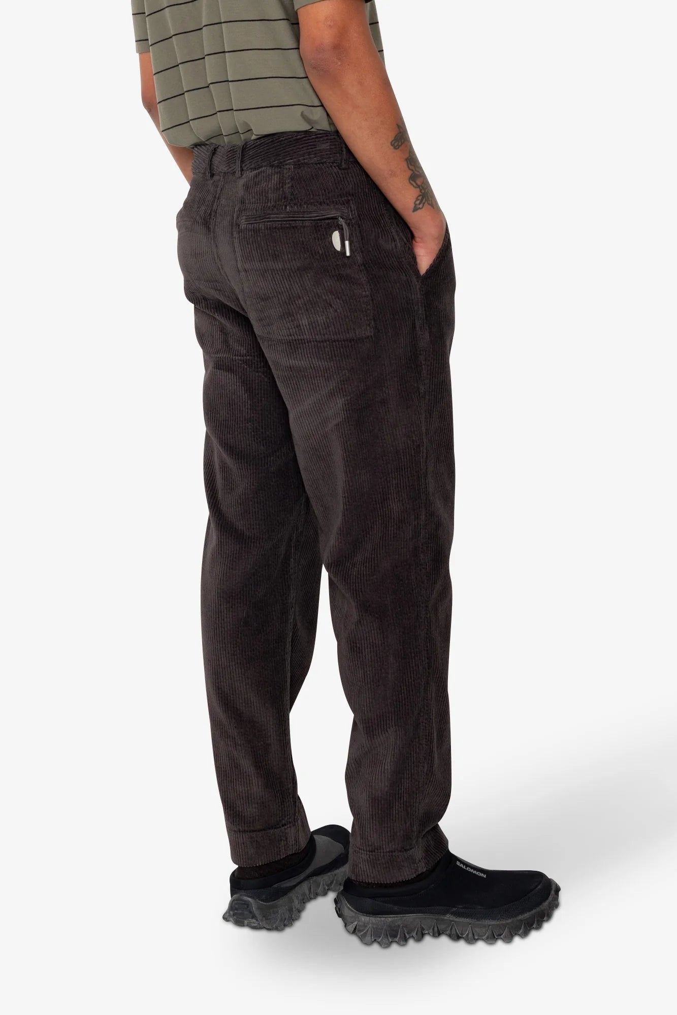 Signal Pant - Black Grape Chunky Cord