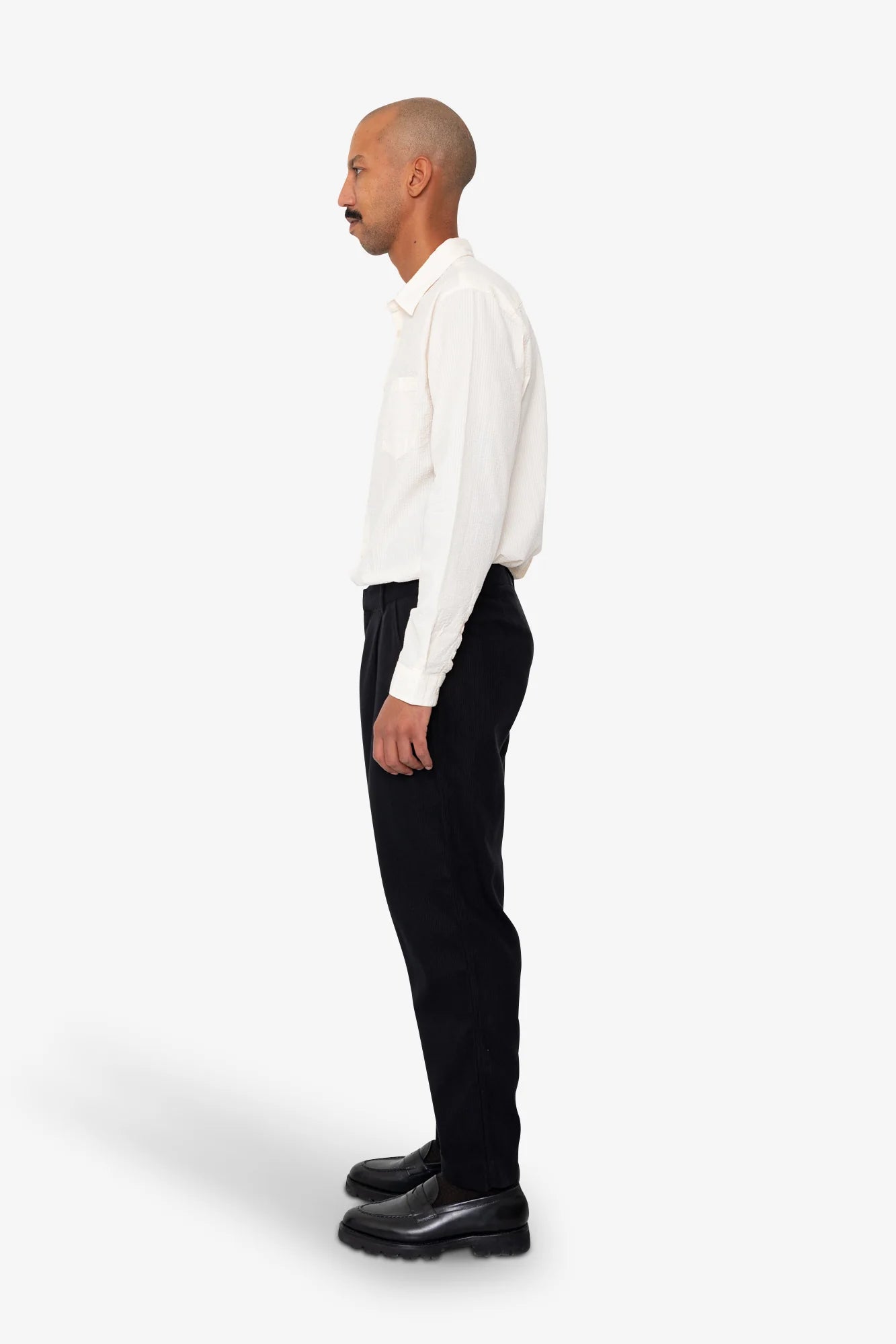 Signal Pant - Soft Black Brushed Stripe