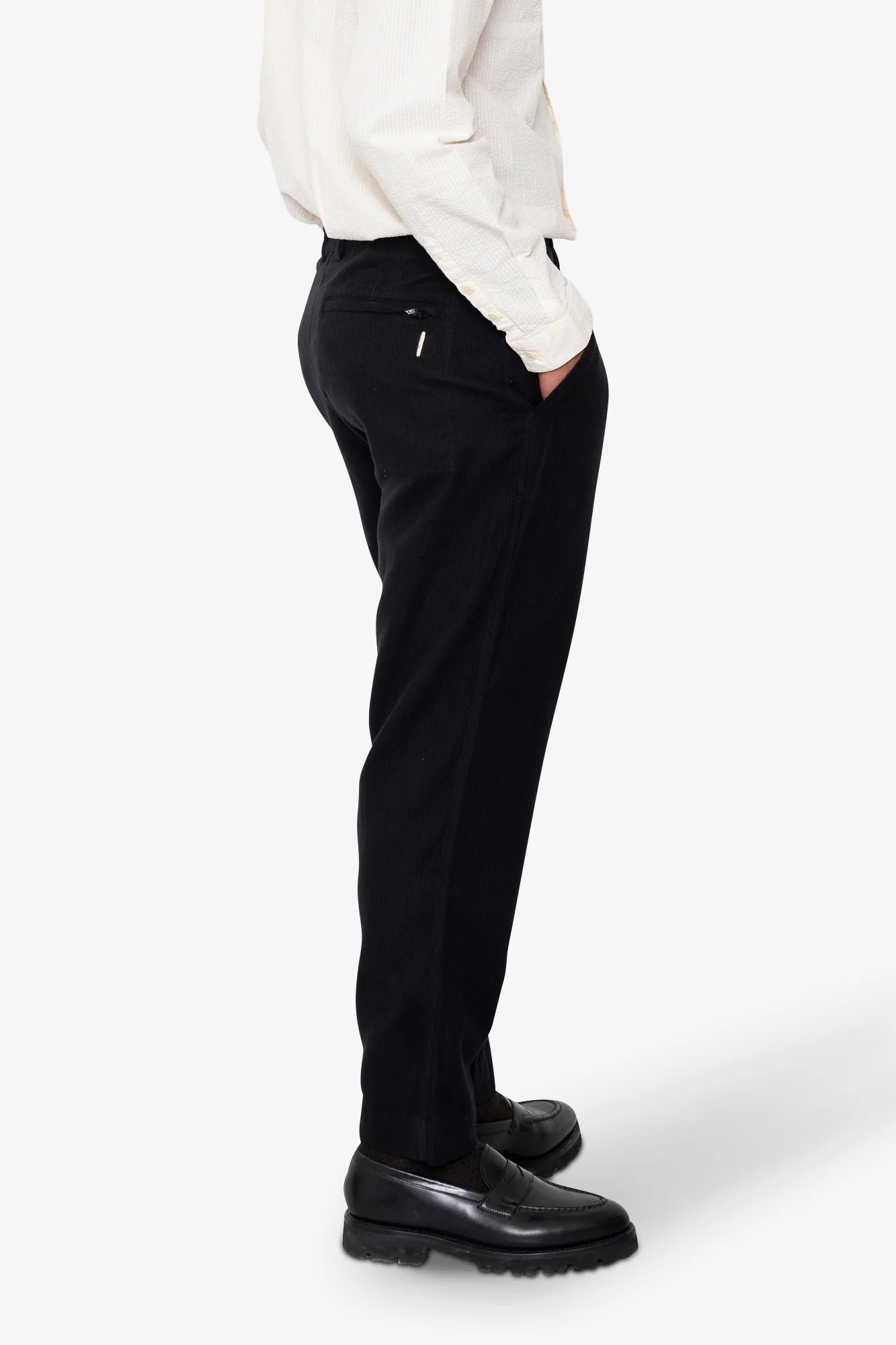 Signal Pant - Soft Black Brushed Stripe