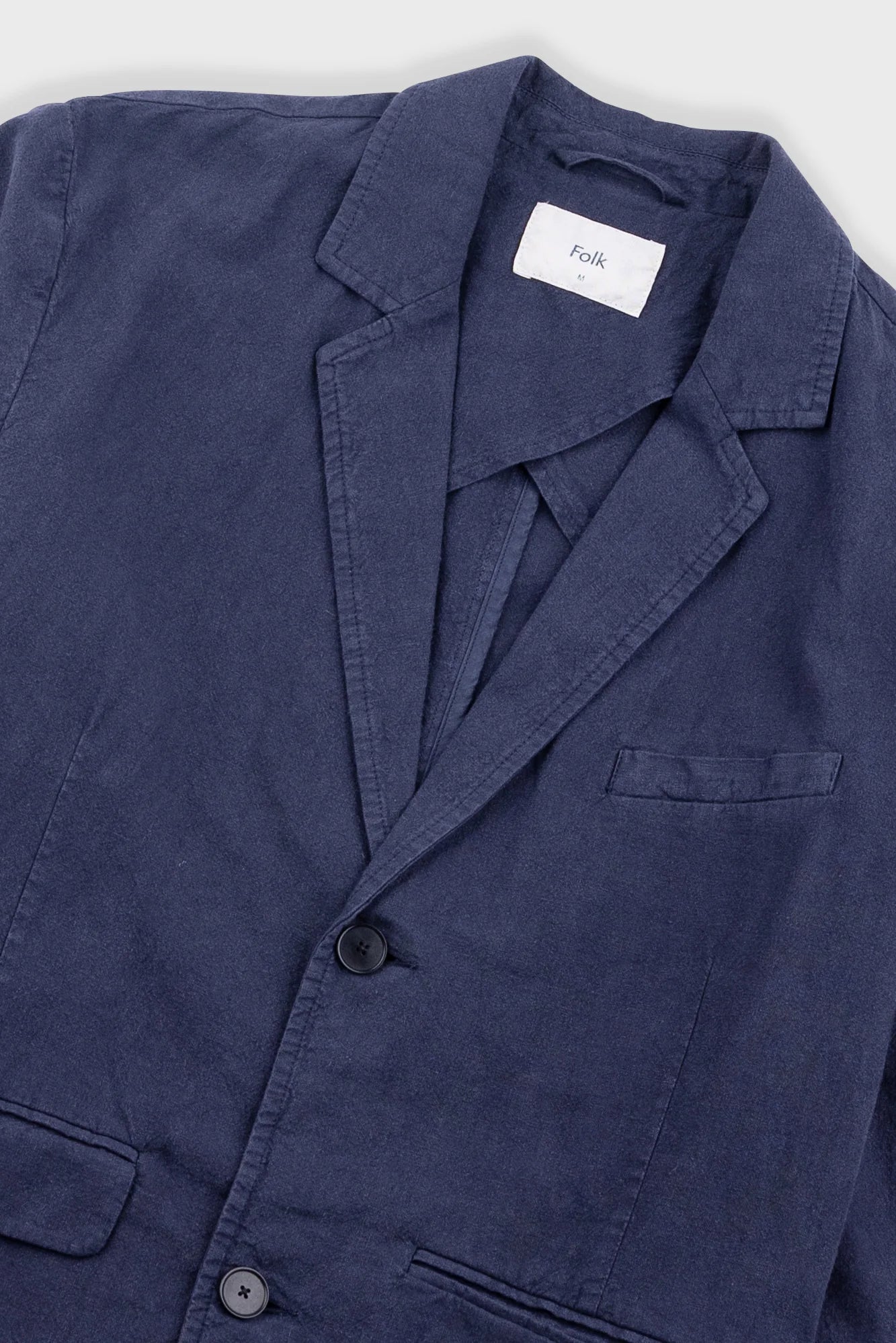 Lunar Blazer - Dark Navy Cotton Linen