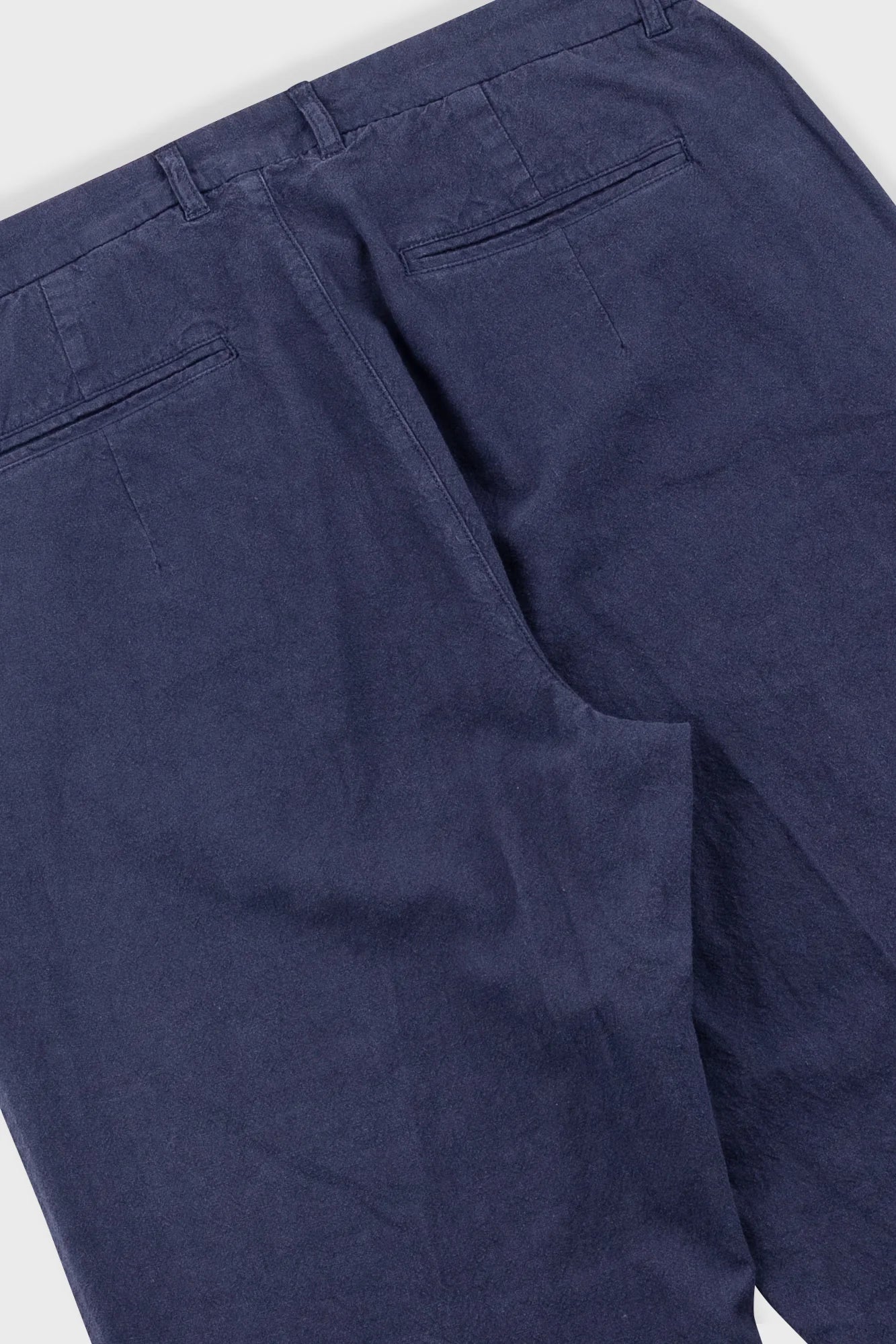 Lunar Suit Trouser - Dark Navy Cotton Linen