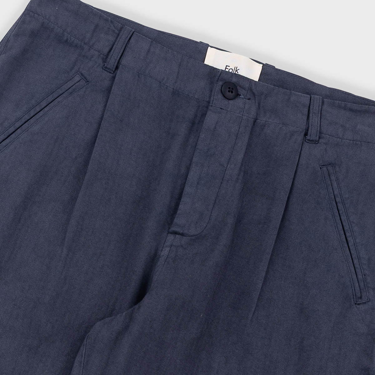 Assembly Pant - Slate Blue Herringbone
