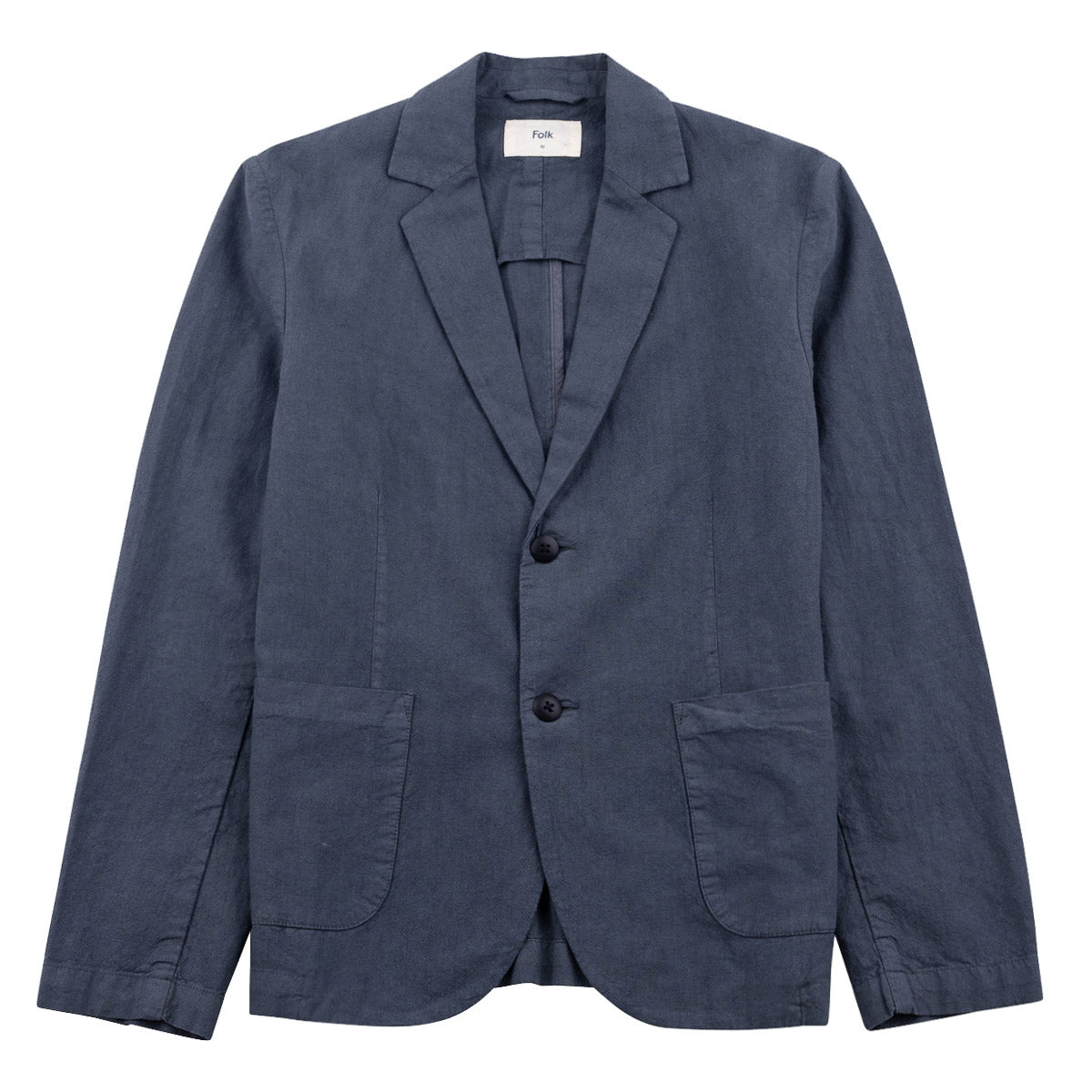 Cotton Linen Blazer - Charcoal