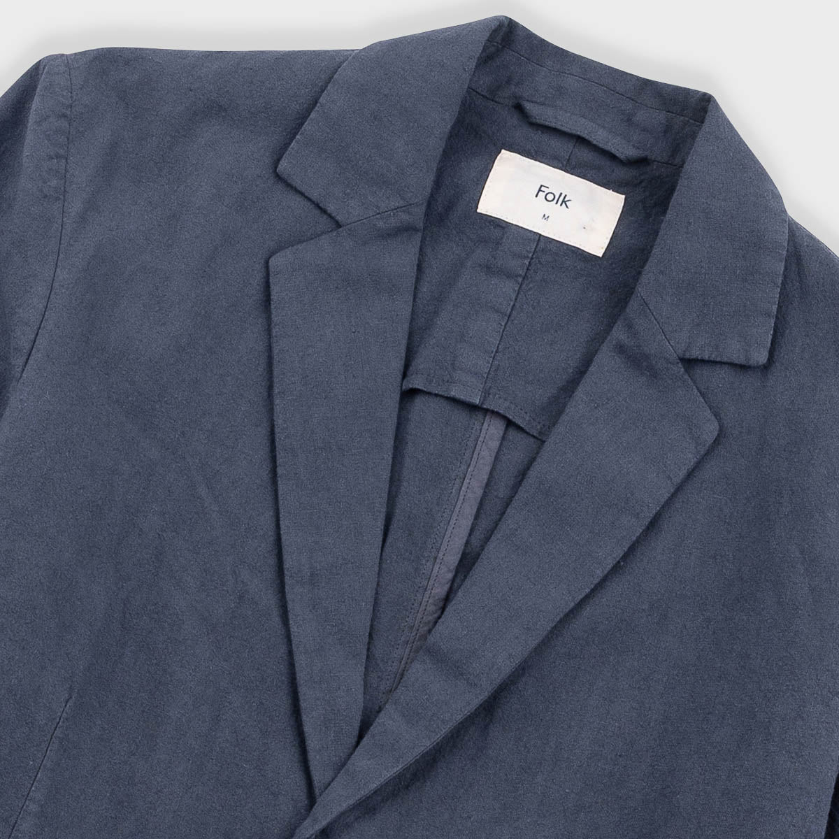 Cotton Linen Blazer - Charcoal