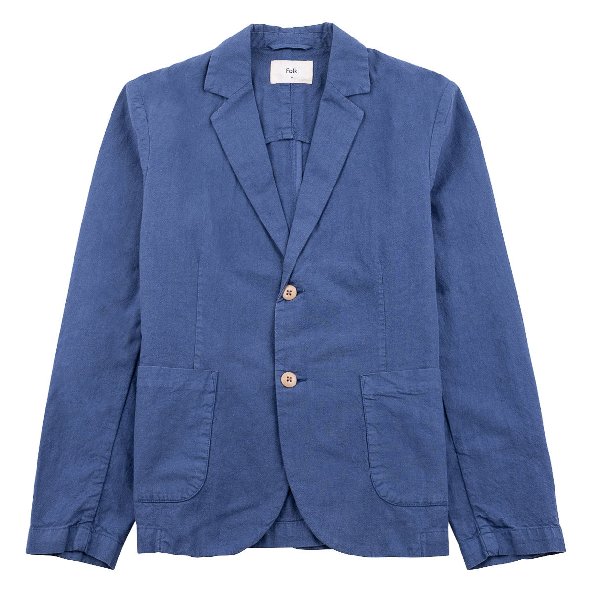 Cotton Linen Blazer - Woad