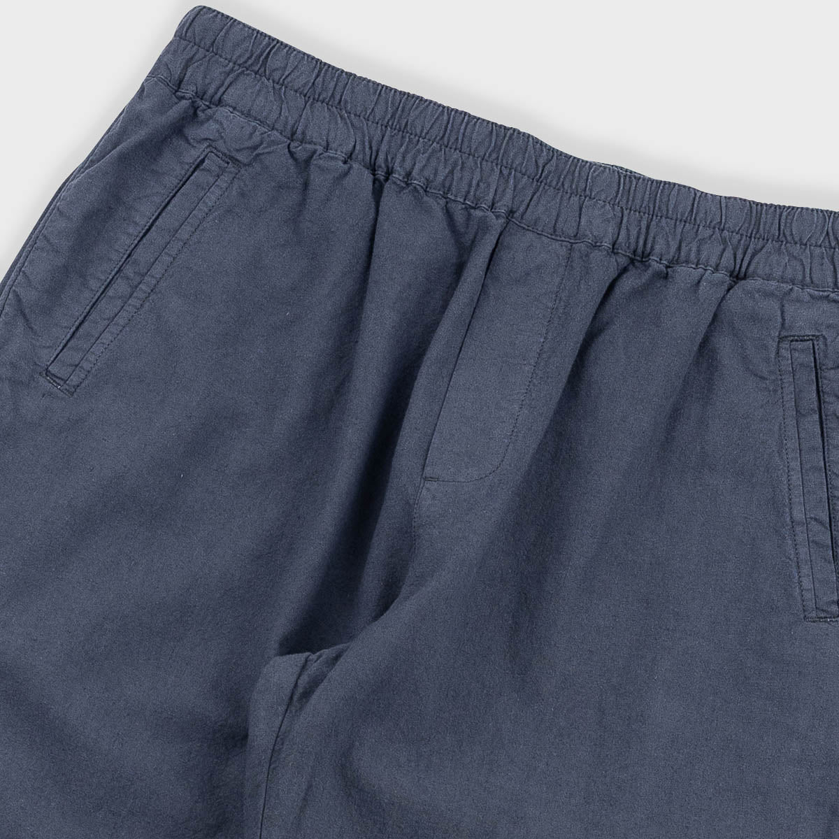 Cotton Linen Trouser - Drawcord Waistband - Charcoal