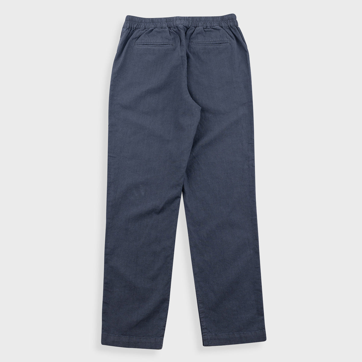 Cotton Linen Trouser - Drawcord Waistband - Charcoal