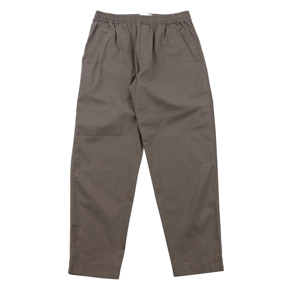 Drawcord Assembly Pant - Dark Olive Seersucker