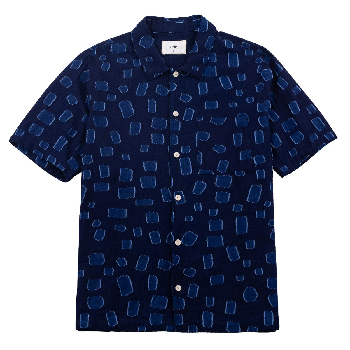Gabe Shirt - Indigo Irregular Dot