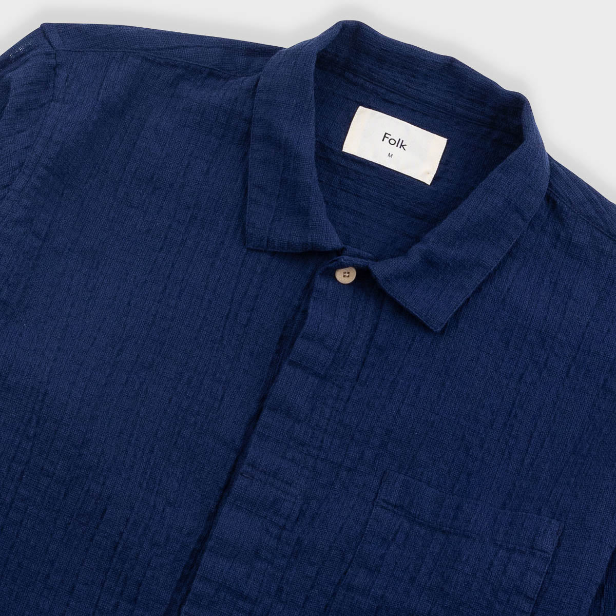 Patch Shirt - Navy Openweave