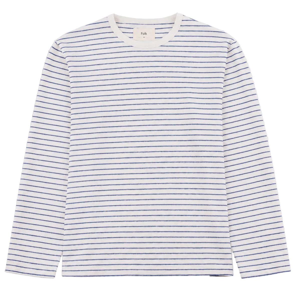 Textured Stripe T-Shirt - Ecru/Soft Blue