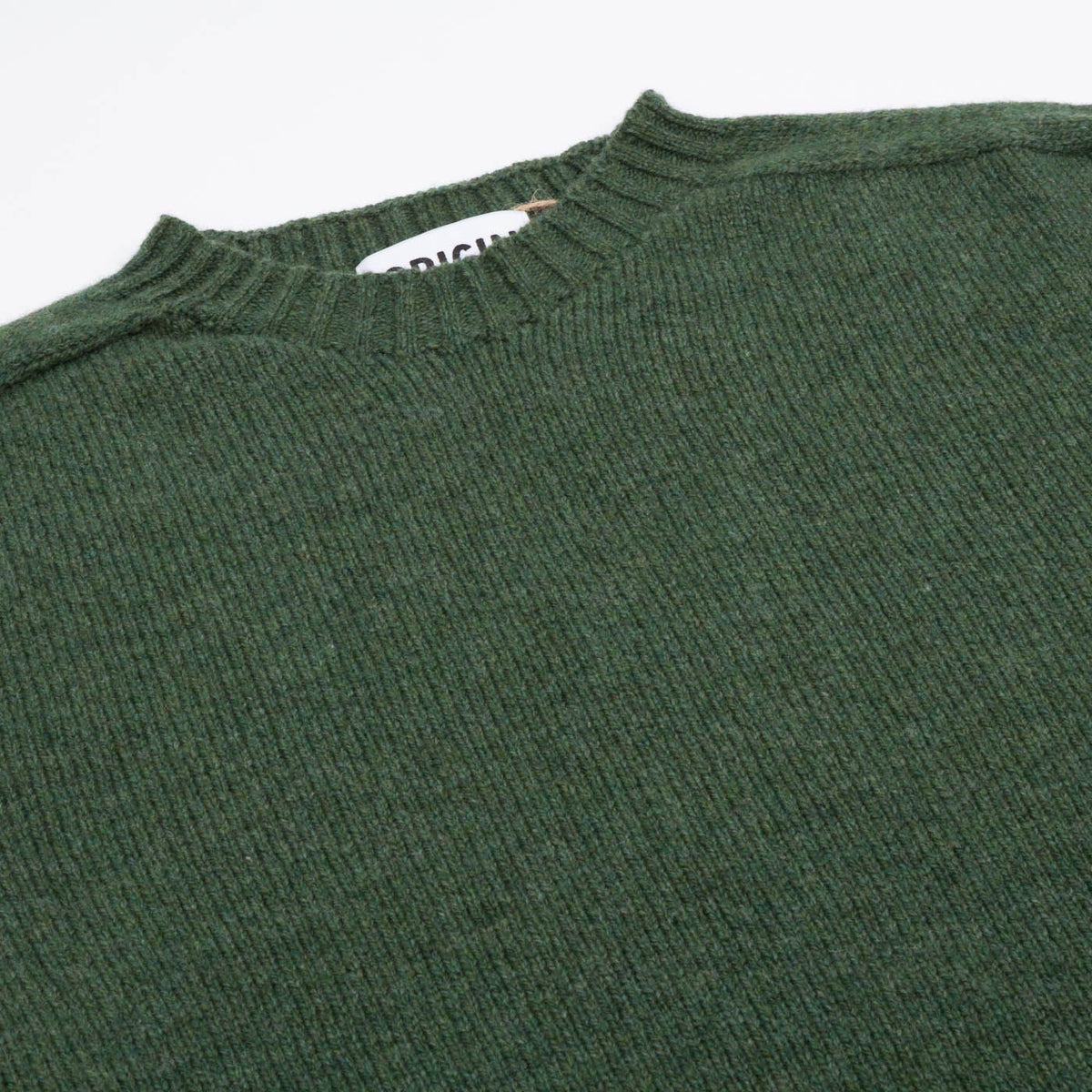 Seamless Crew Lambswool Jumper - Serpentine