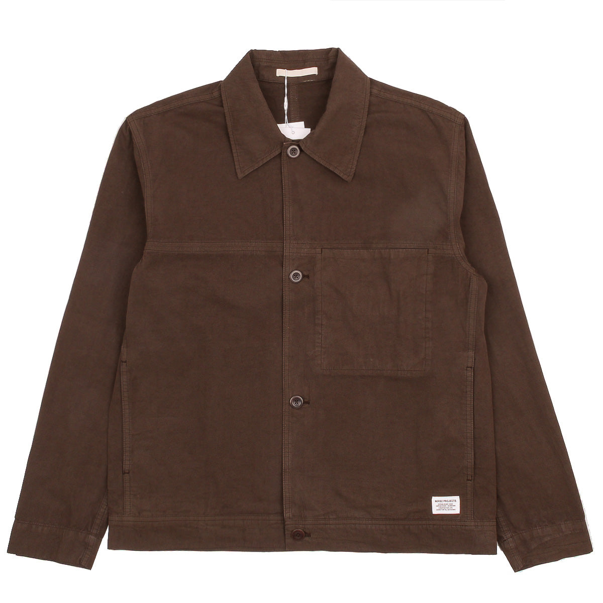 Arresskov Compact Cotton Overshirt - Delicioso Brown