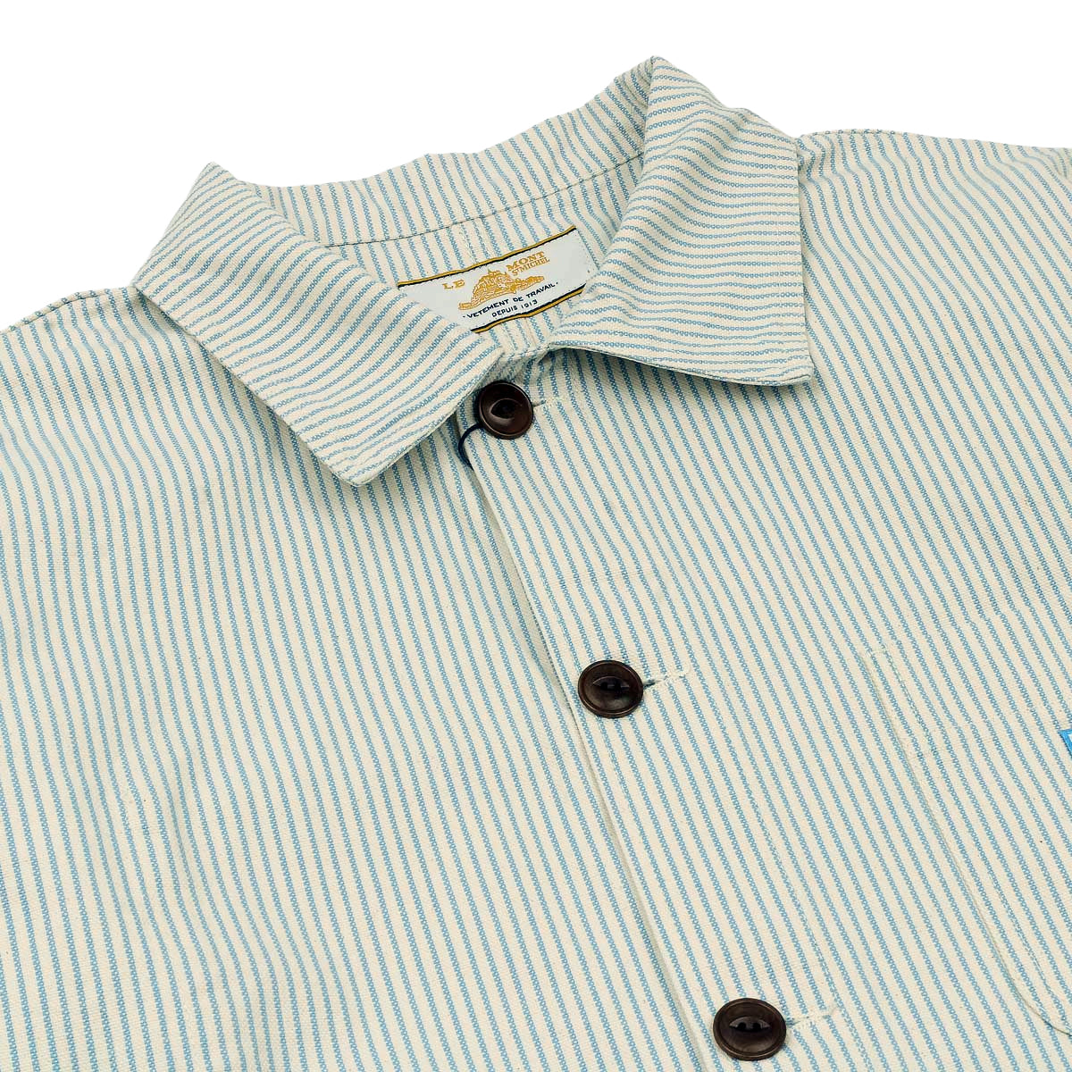 Vins Osk Work Jacket - Blue Stripe