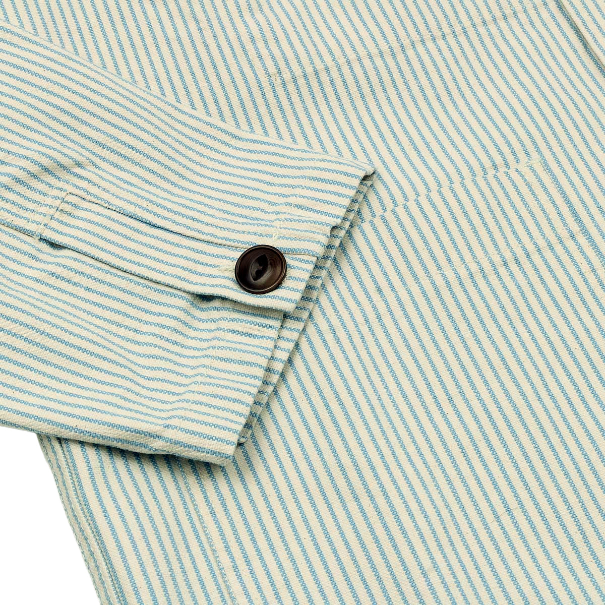 Vins Osk Work Jacket - Blue Stripe