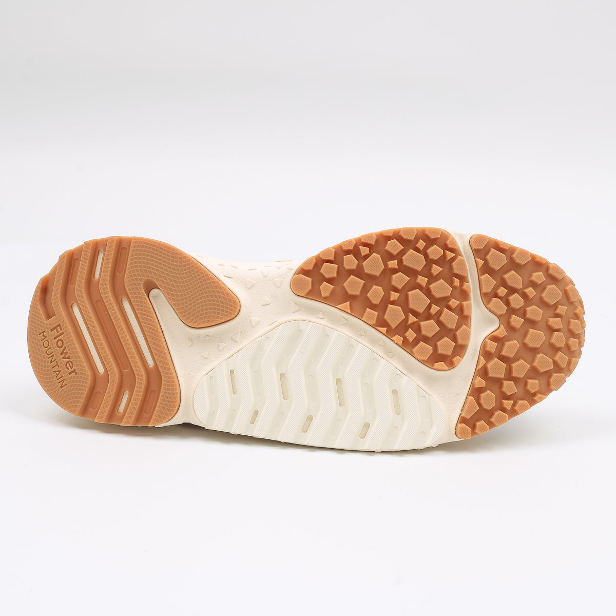 Wave Man Trainers - Beige/Navy/Ochre