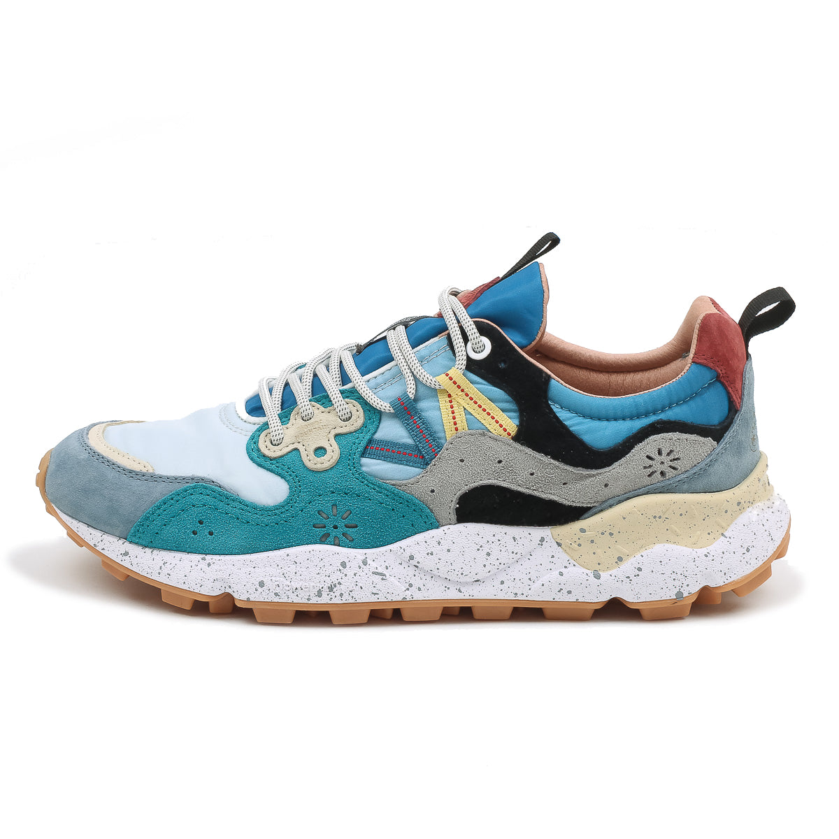 Yamano 3 Man Trainers - Celeste/Azure/Grey
