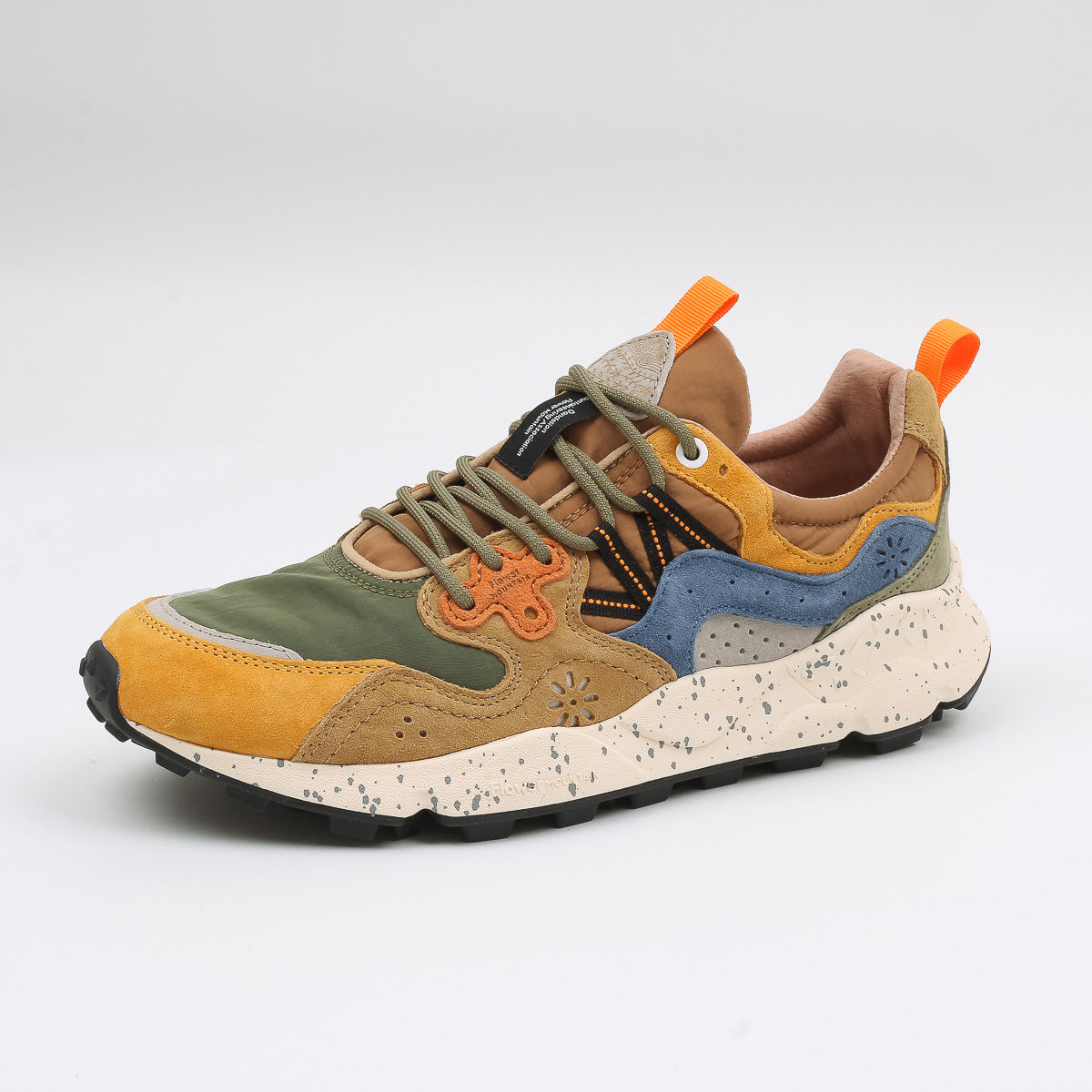 Yamano 3 Man Trainers - Yellow/Khaki/Beige