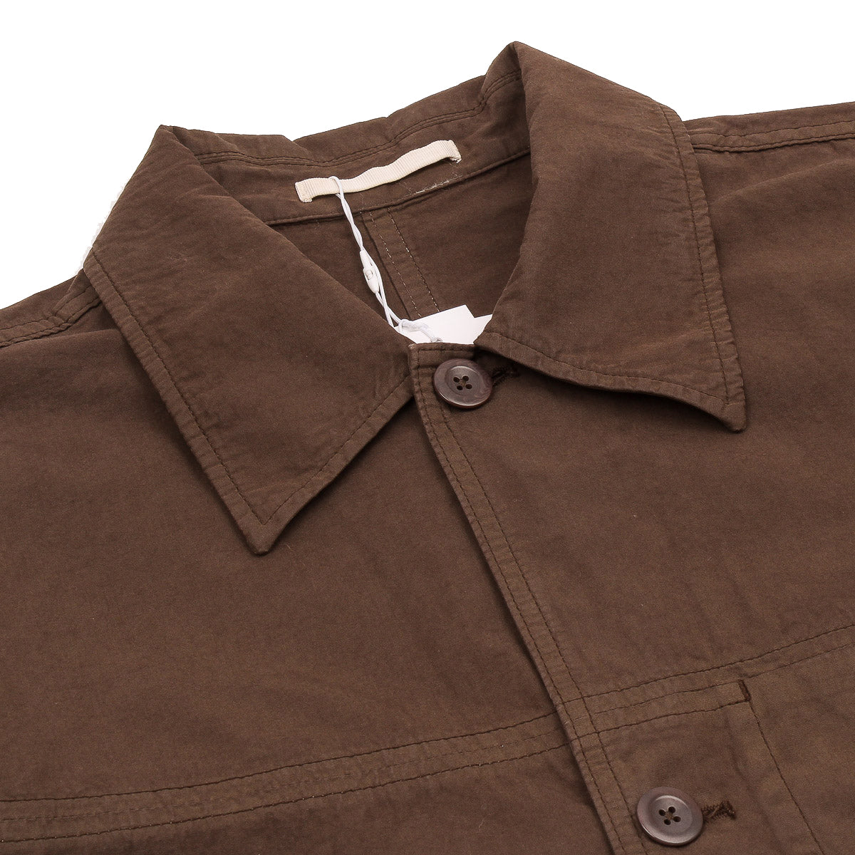 Arresskov Compact Cotton Overshirt - Delicioso Brown