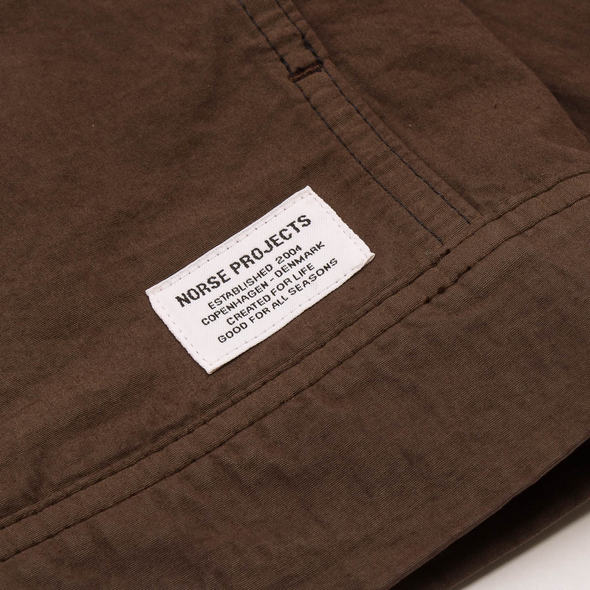 Arresskov Compact Cotton Overshirt - Delicioso Brown
