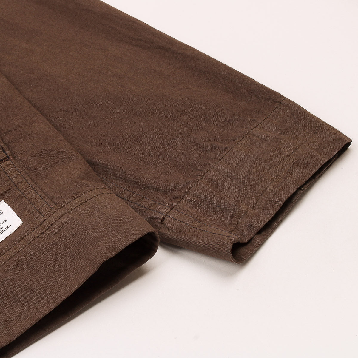 Arresskov Compact Cotton Overshirt - Delicioso Brown