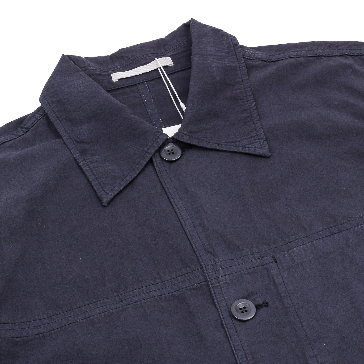 Arresskov Compact Cotton Overshirt - Dark Navy