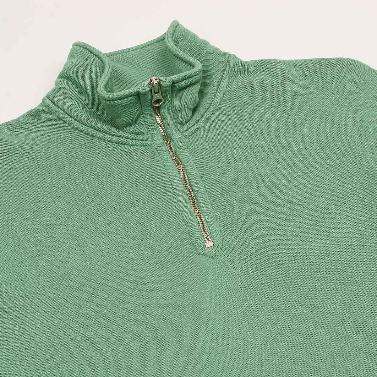 Half Zip Sweat - Faded Kelly