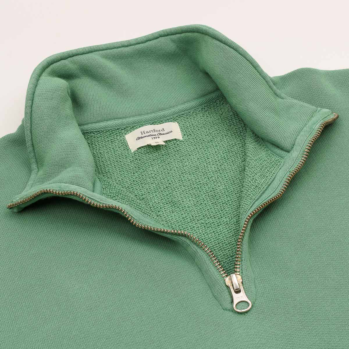 Half Zip Sweat - Faded Kelly