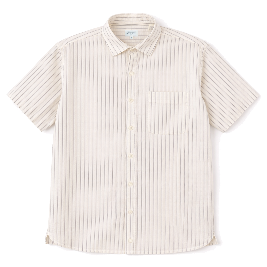 Pedro MC Shirt 6009 - Off White & Navy (02)