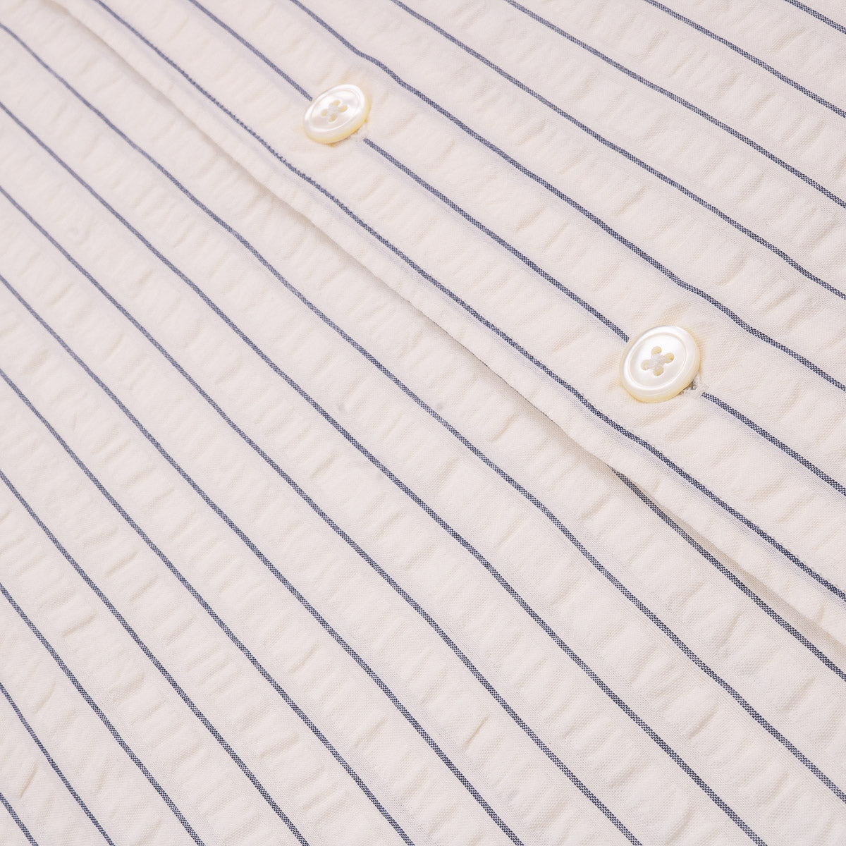 Pedro MC Shirt 6009 - Off White & Navy Seersucker (02)