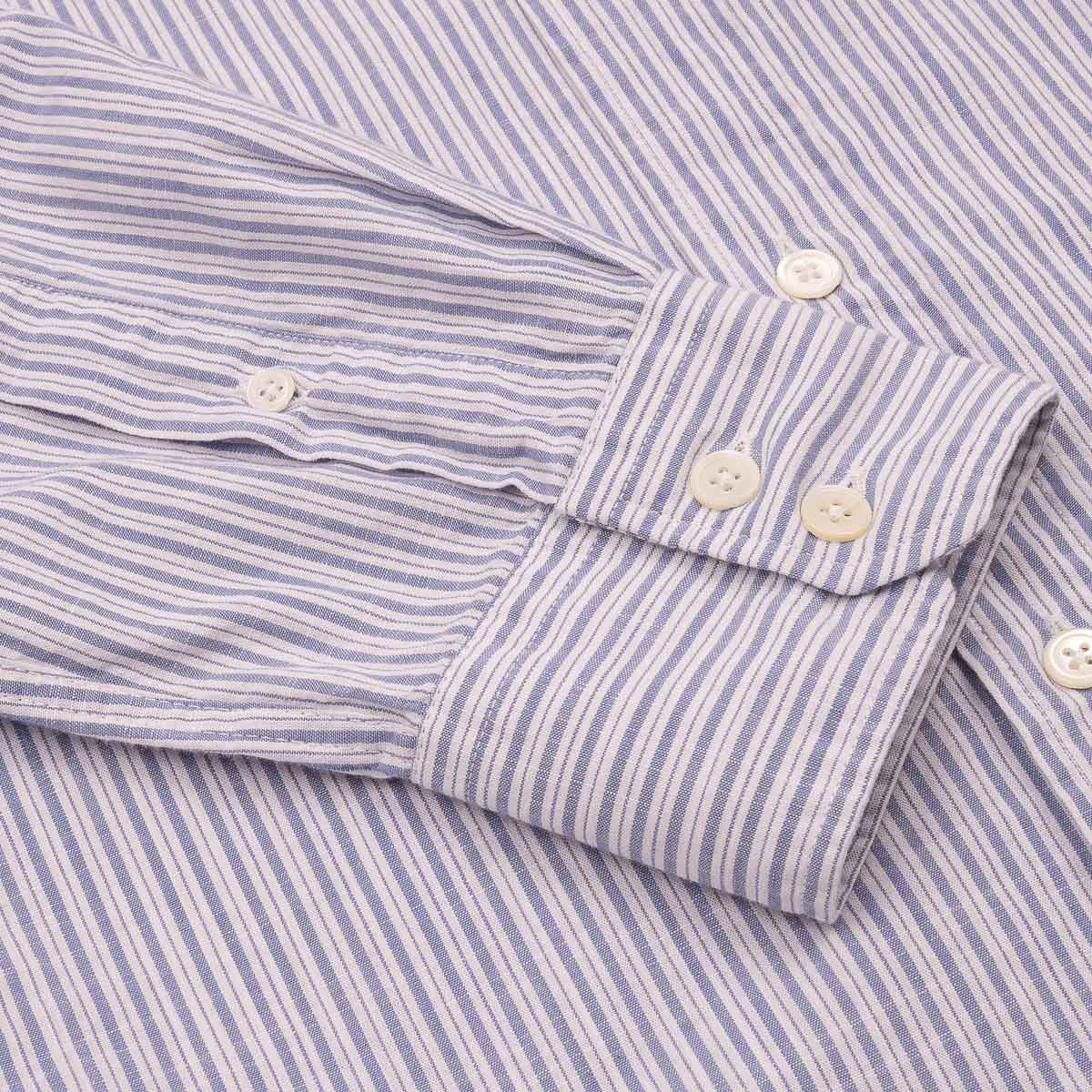 Paul Shirt 1011 - White & Blue (02)