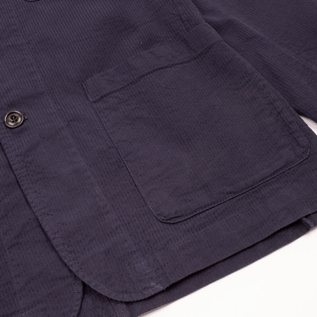 Julian Jacket - Navy Seersucker 'Canete'