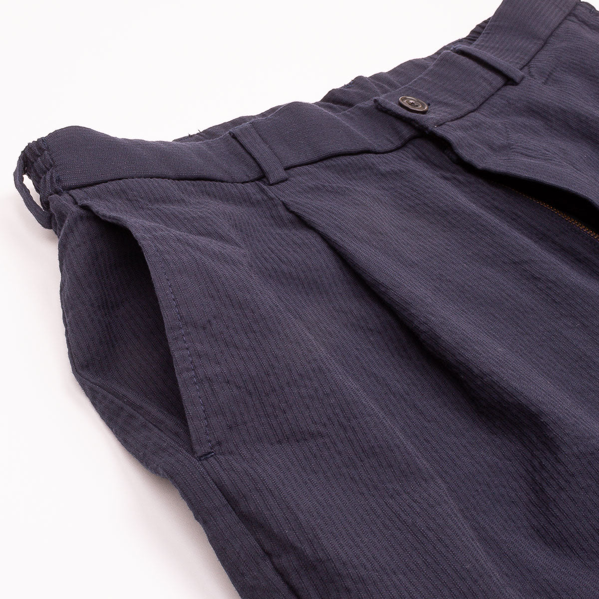 Task Trouser - Navy Seersucker 'Canete'