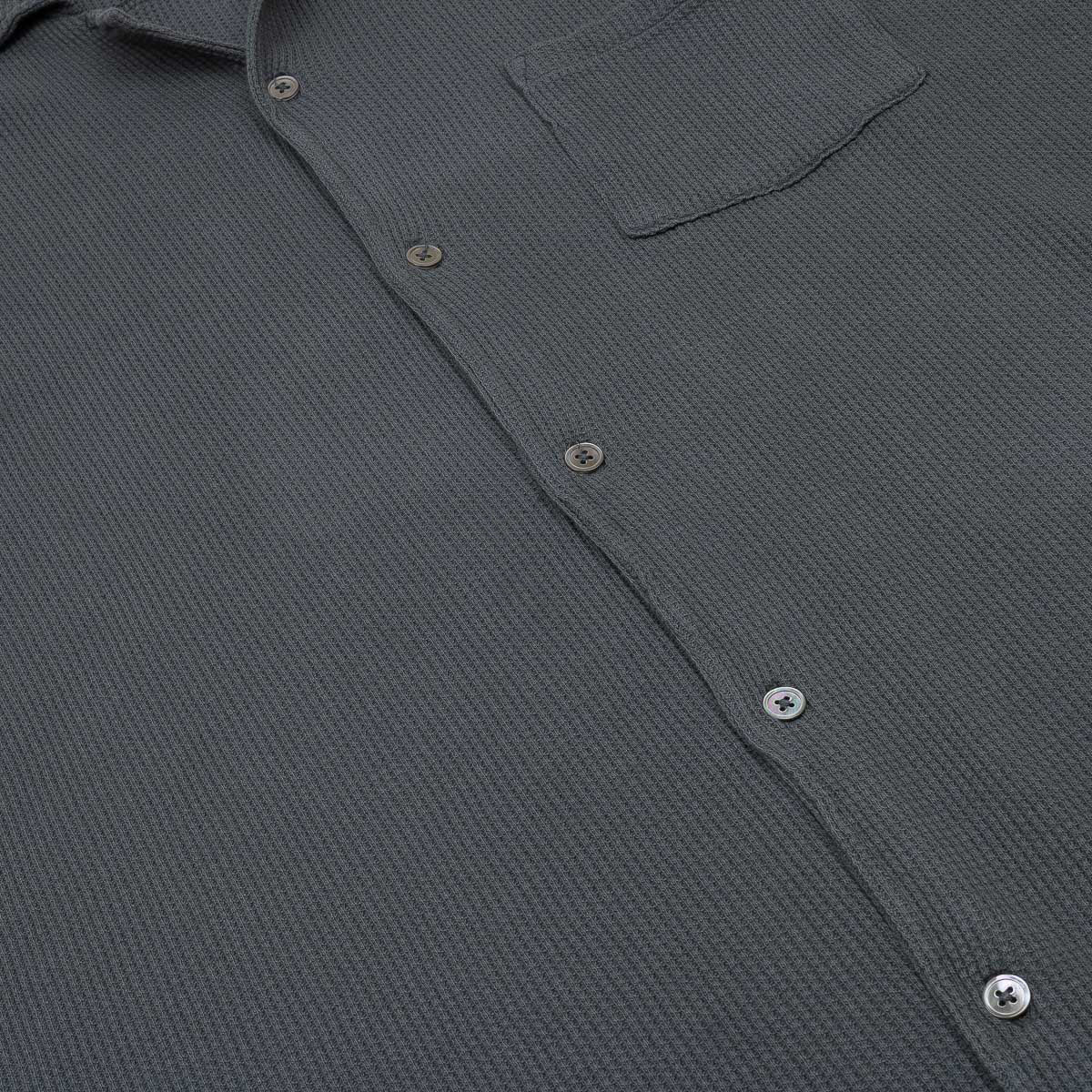 Waffle Polo Shirt - Thunder