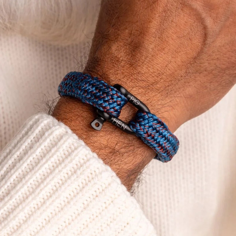 Gorgeous George - Ocean Blue/Velvet Red/Black