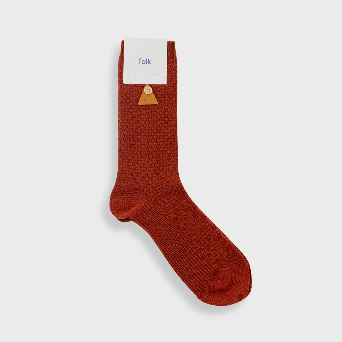 Waffle Sock - Clay