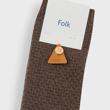 Waffle Sock - Espresso