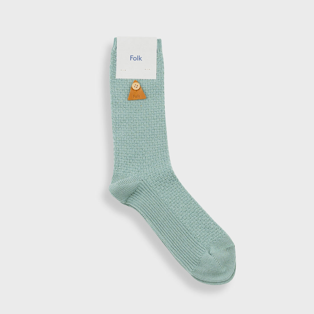 Waffle Sock - Green Oxide