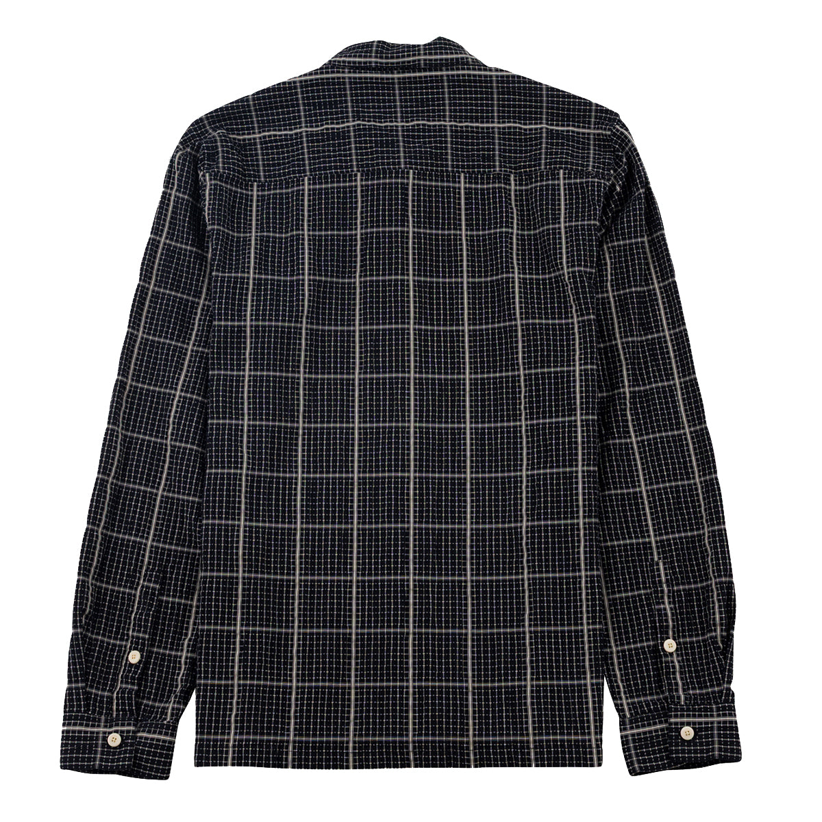 Patch Shirt - Black Windowpane Check