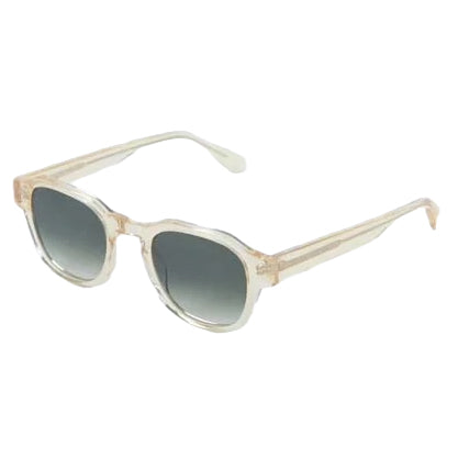 Geo E18 Sunglasses - Champagne & Green Gradient Lens