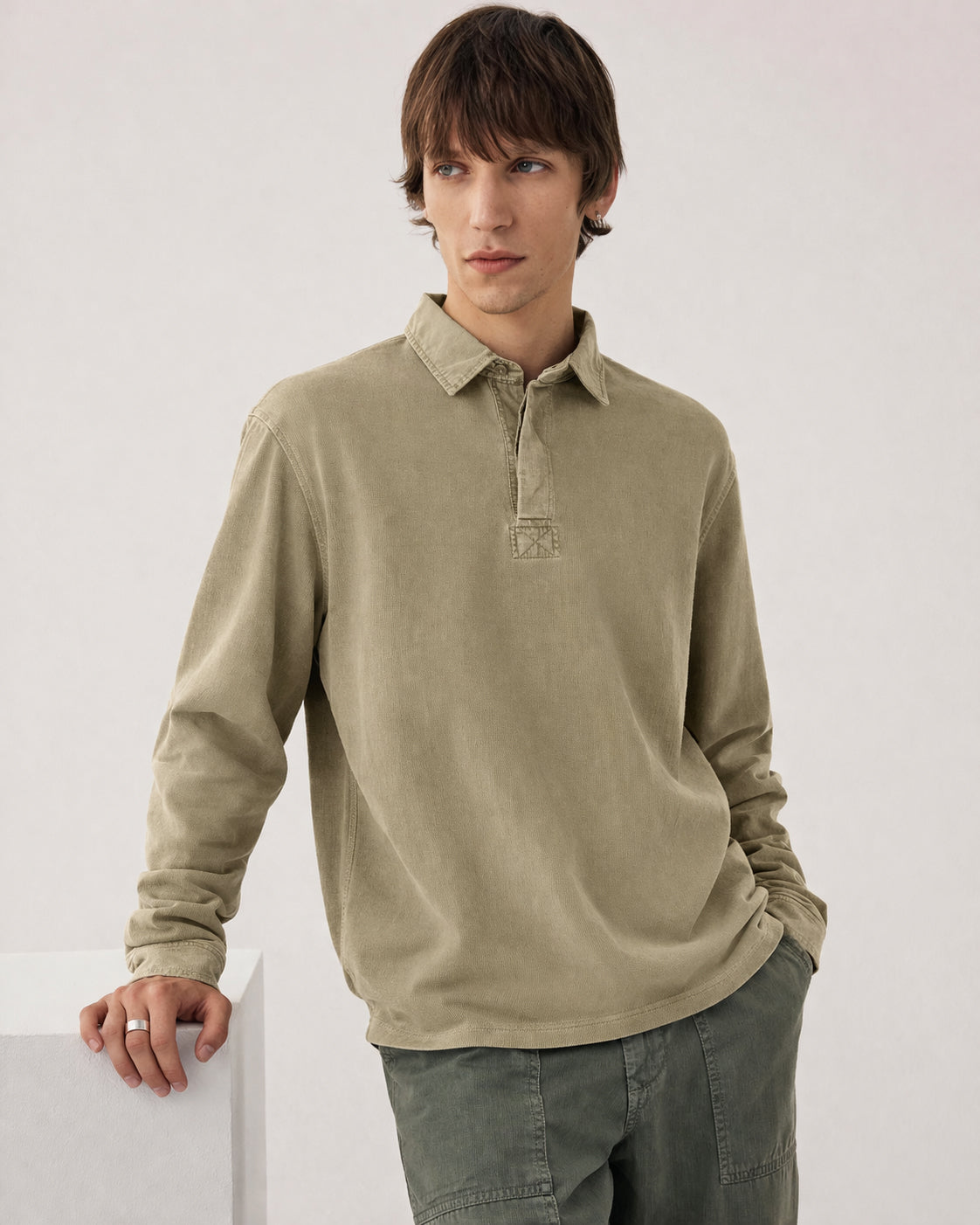 Light Fleece Rugby Jersey - Elephant