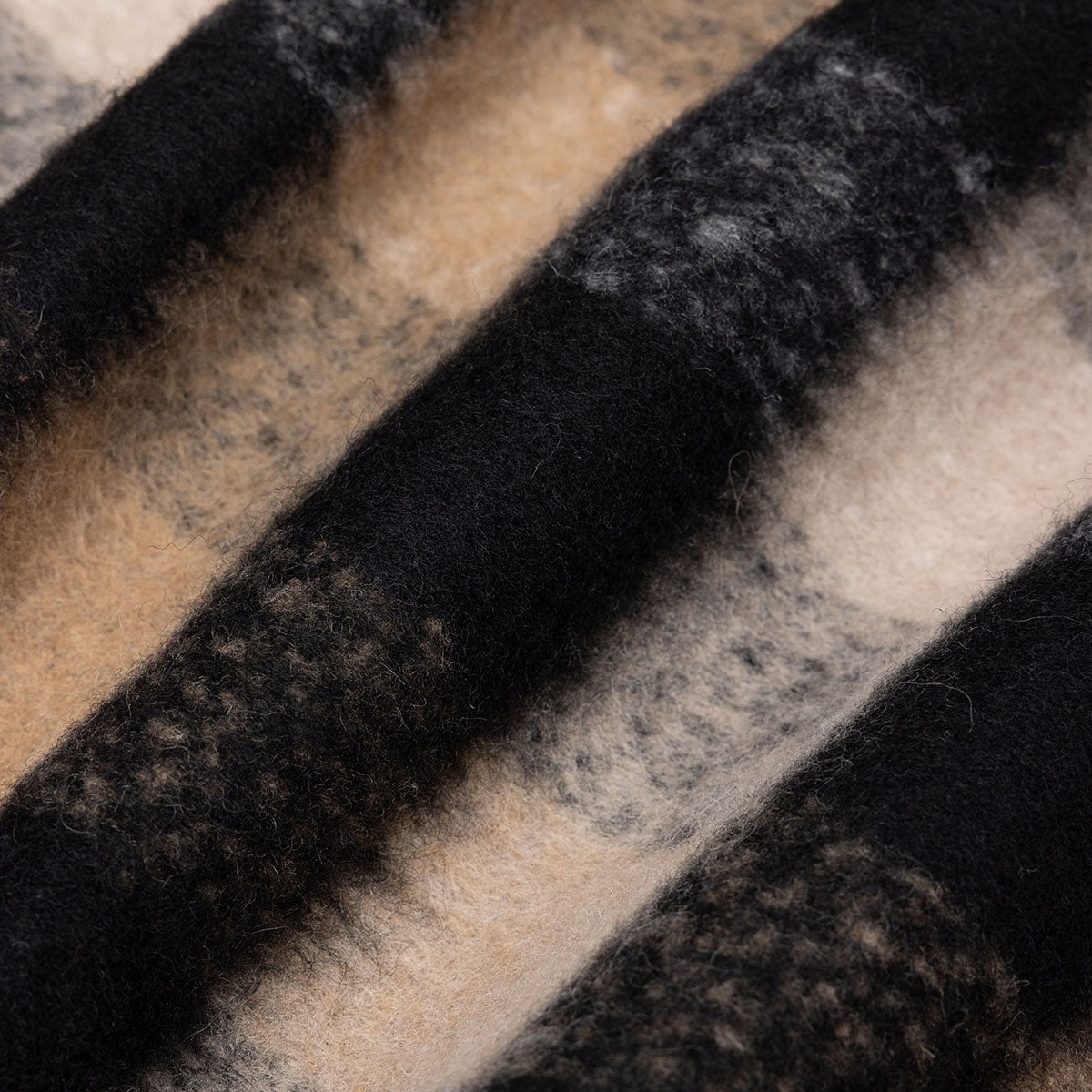 Haston Jacket - Black Brushed Check Wool Blend