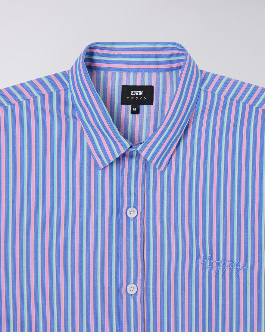 Toledo S/Sleeve Shirt - Navy/Pink