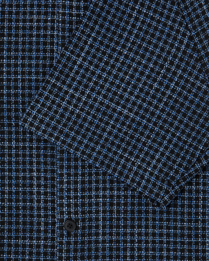 Saga S/Sleeve Shirt - Blue/Black