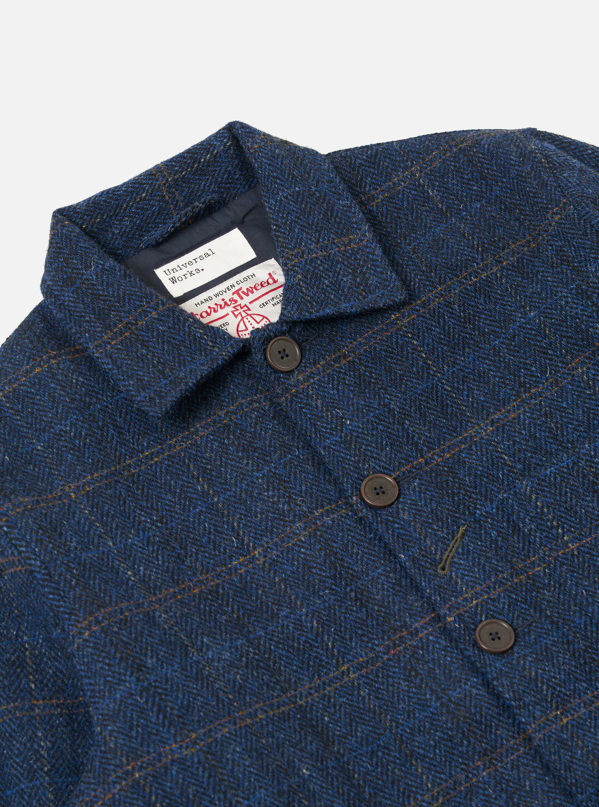 Bakers C Jacket - Navy Harris Tweed
