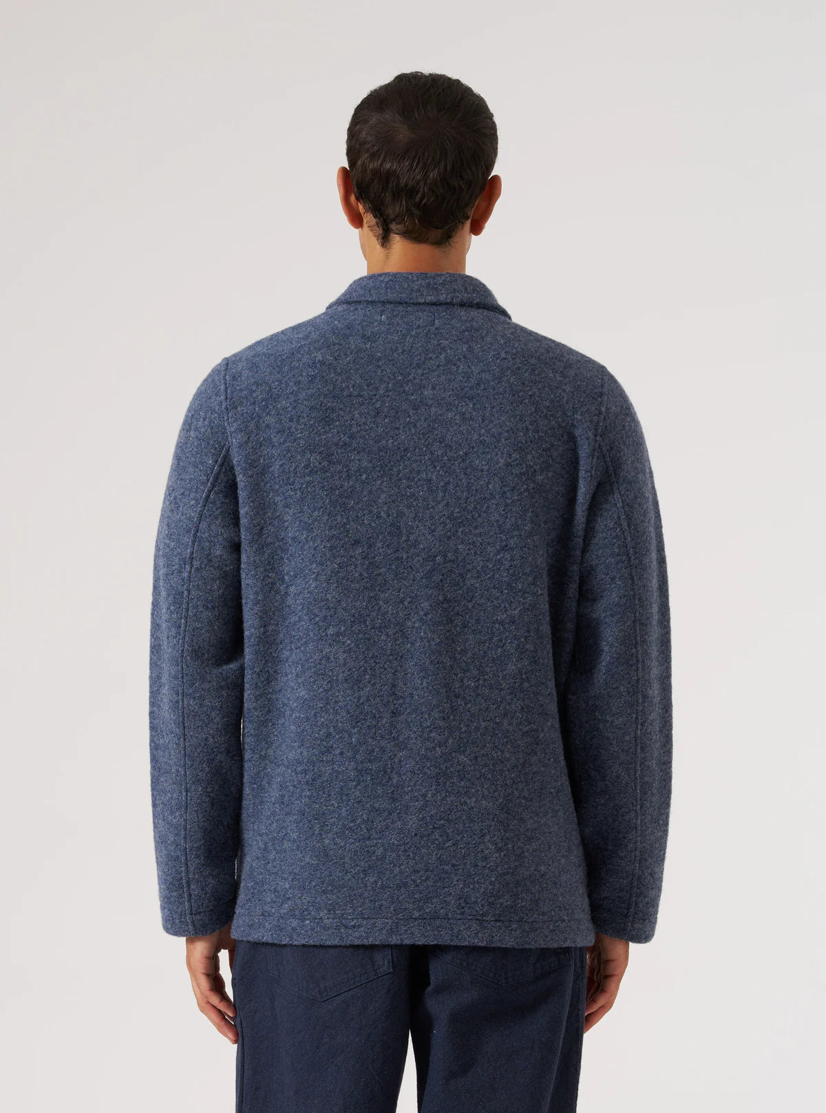Field Jacket - Slate Blue Wool Fleece