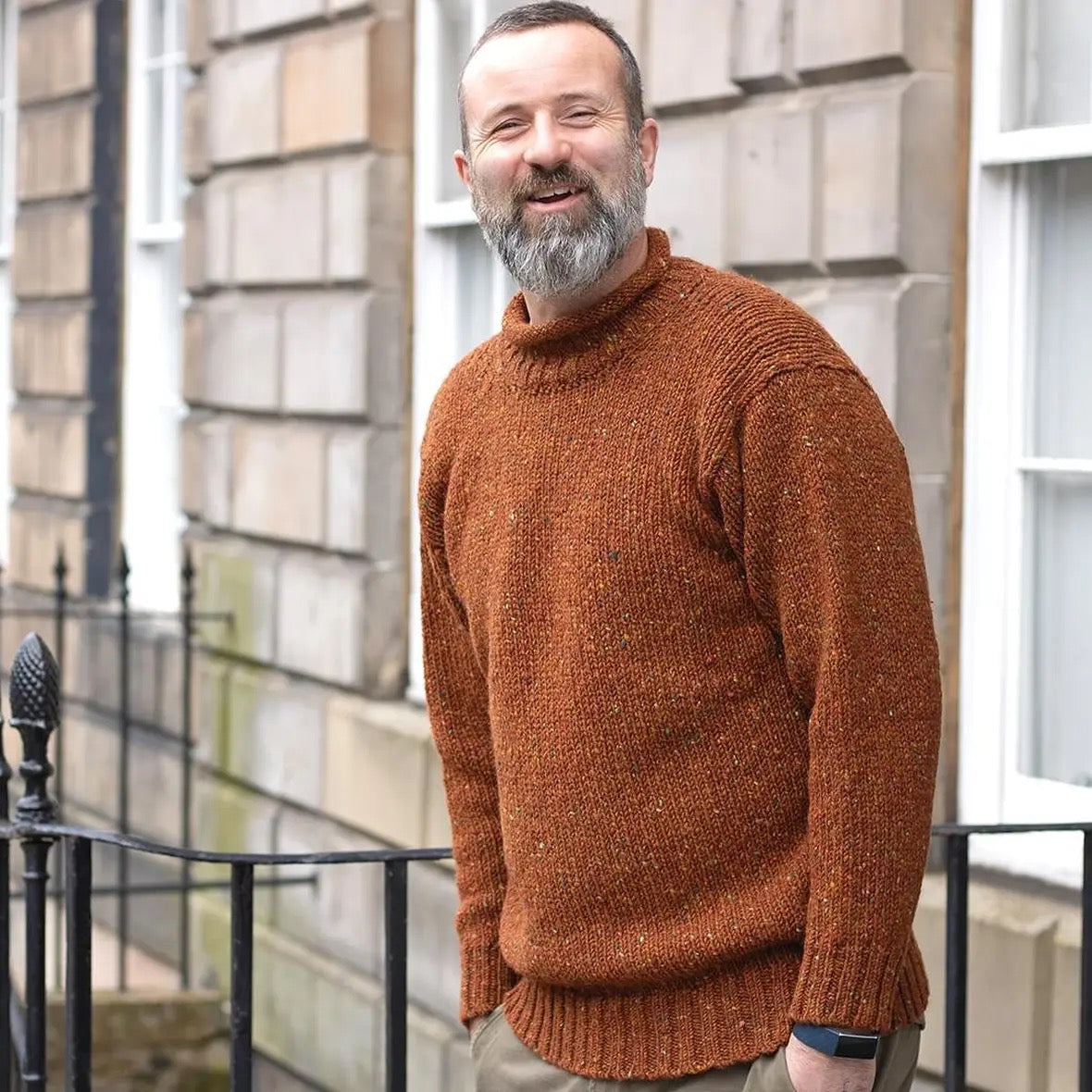 Low Curled Sweater - Copper