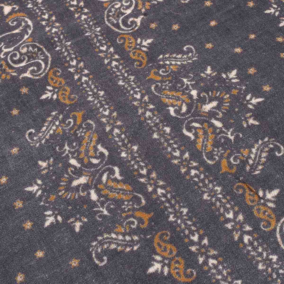 Wool Scarf 3410 - Navy #01