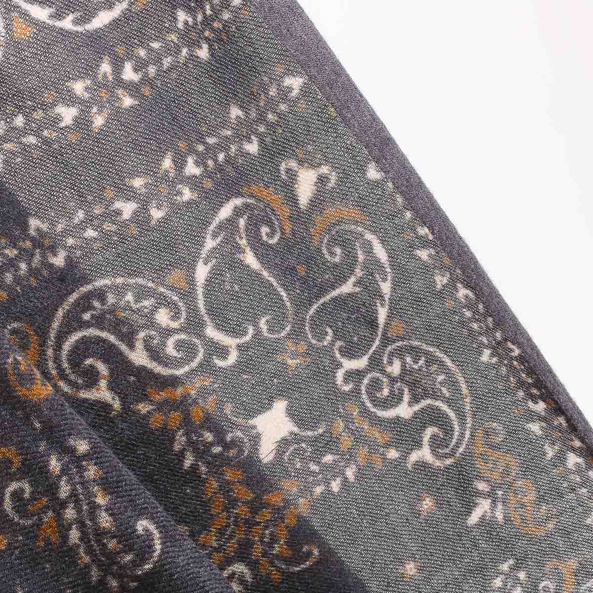 Wool Scarf 3410 - Navy #01